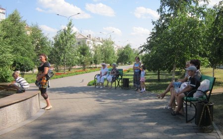 В центре Рудного, у фонтана!