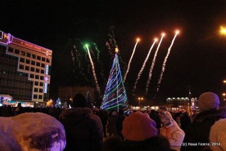 Новый год на центральной площади Костаная: весело и многолюдно