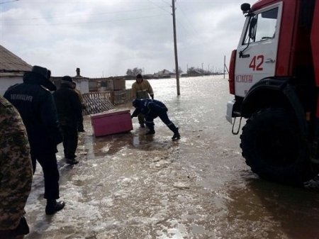 В Карагандинской области река затопила 26 жилых домов (фото)