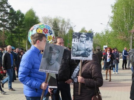 Тысячи костанайцев приняли участие в акции «Бессмертный полк»