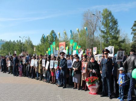 Более трех тысяч костанайцев приняли участие в акции «Бессмертный полк»